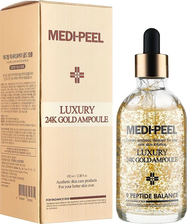 Антиоксидантна сироватка для обличчя - Medi peel Luxury 24K Gold Ampoule, 100 мл - фото N1