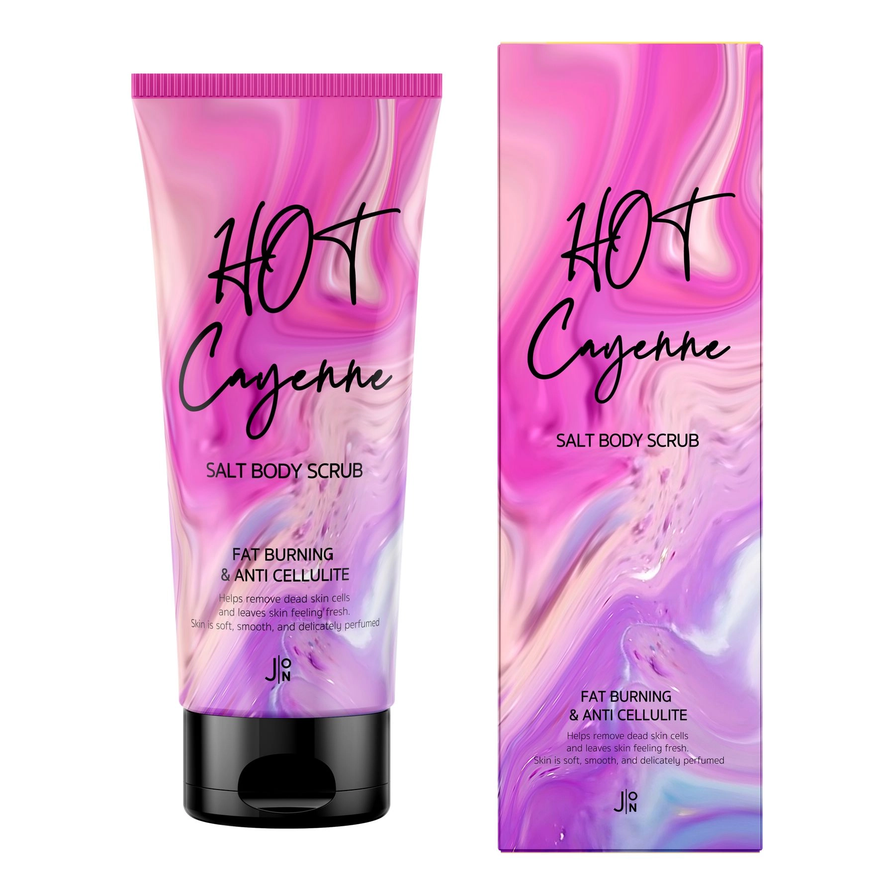 Антицелюлітний скраб для тіла - J:ON Hot Cayenne Salt Body Scrub, 250 г - фото N1