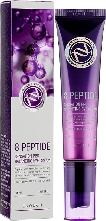 Антивозрастной крем для век с пептидами - Enough 8 Peptide Sensation Pro Balancing Eye Cream, 30 мл - фото N1