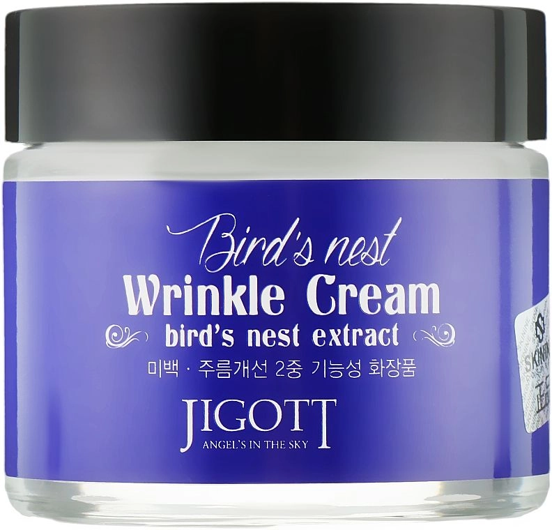 Антивозрастной крем с экстрактом ласточкиного гнезда - Jigott Bird's Nest Wrinkle Cream, 70 мл - фото N1