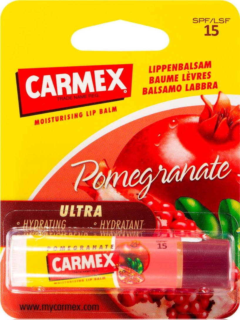 Бальзам для губ "Гранат" SPF15 - Carmex Pomegranate Lip Balm, стік, 4,25 г - фото N2