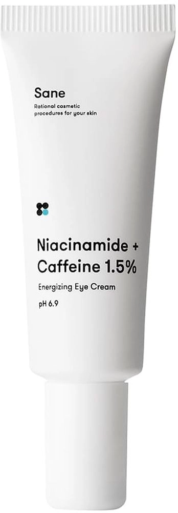 Крем під очі від темних кіл і набряків з кофеїном - Sane Energizing Eye Cream, 20 мл - фото N1