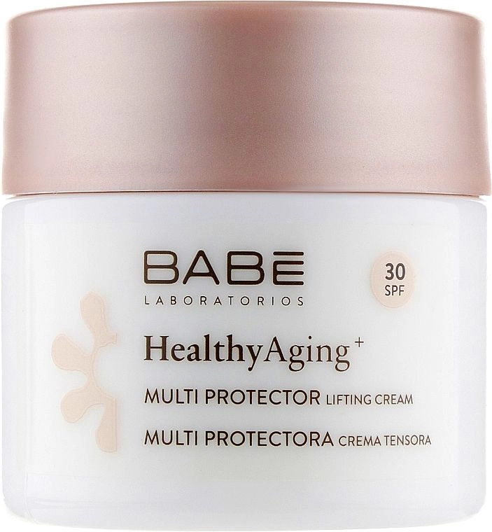 Дневной мультизащитный лифтинг крем c DMAE и SPF 30 - BABE Laboratorios Healthy Aging Multi Protector Lifting Cream SPF 30, 50 мл - фото N1