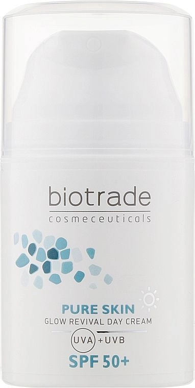 Денний ревіталізуючий крем проти перших ознак старіння з SPF 50 з гіалуроновою кислотою - Biotrade Pure Skin Day Cream SPF 50+, 50 мл - фото N2