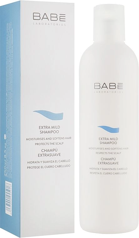 Екстрам'який шампунь для всіх типів волосся - BABE Laboratorios Extra Mild Shampoo, 250 мл - фото N1
