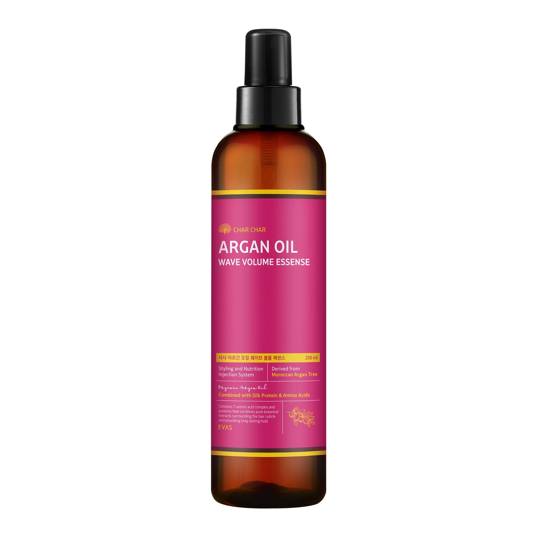 Есенція для волосся з аргановою олією - Char Char Argan Oil Wave Volume Essense, 250 мл - фото N1