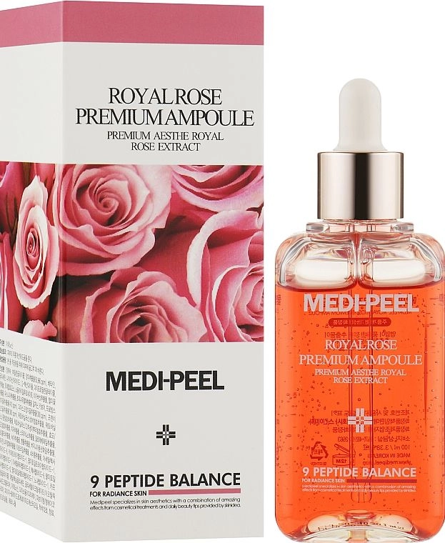 Есенція ампульна з екстрактом троянди - Medi peel Luxury Royal Rose Ampoule, 100 мл - фото N1