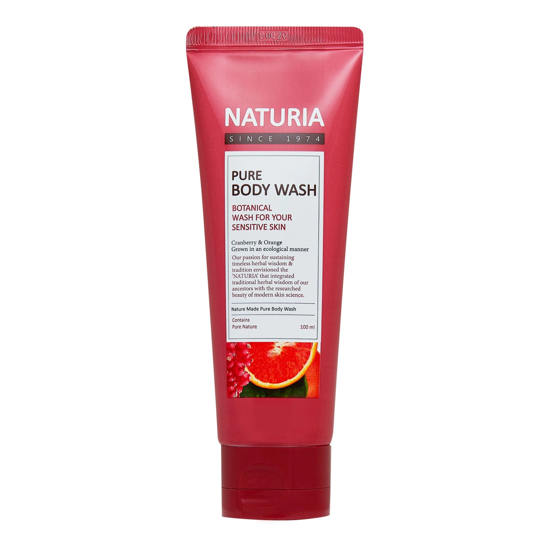 Naturia Pure Body Wash Cranberry and Orange Гель для душу журавлина-Апельсин 100 мл - фото N1
