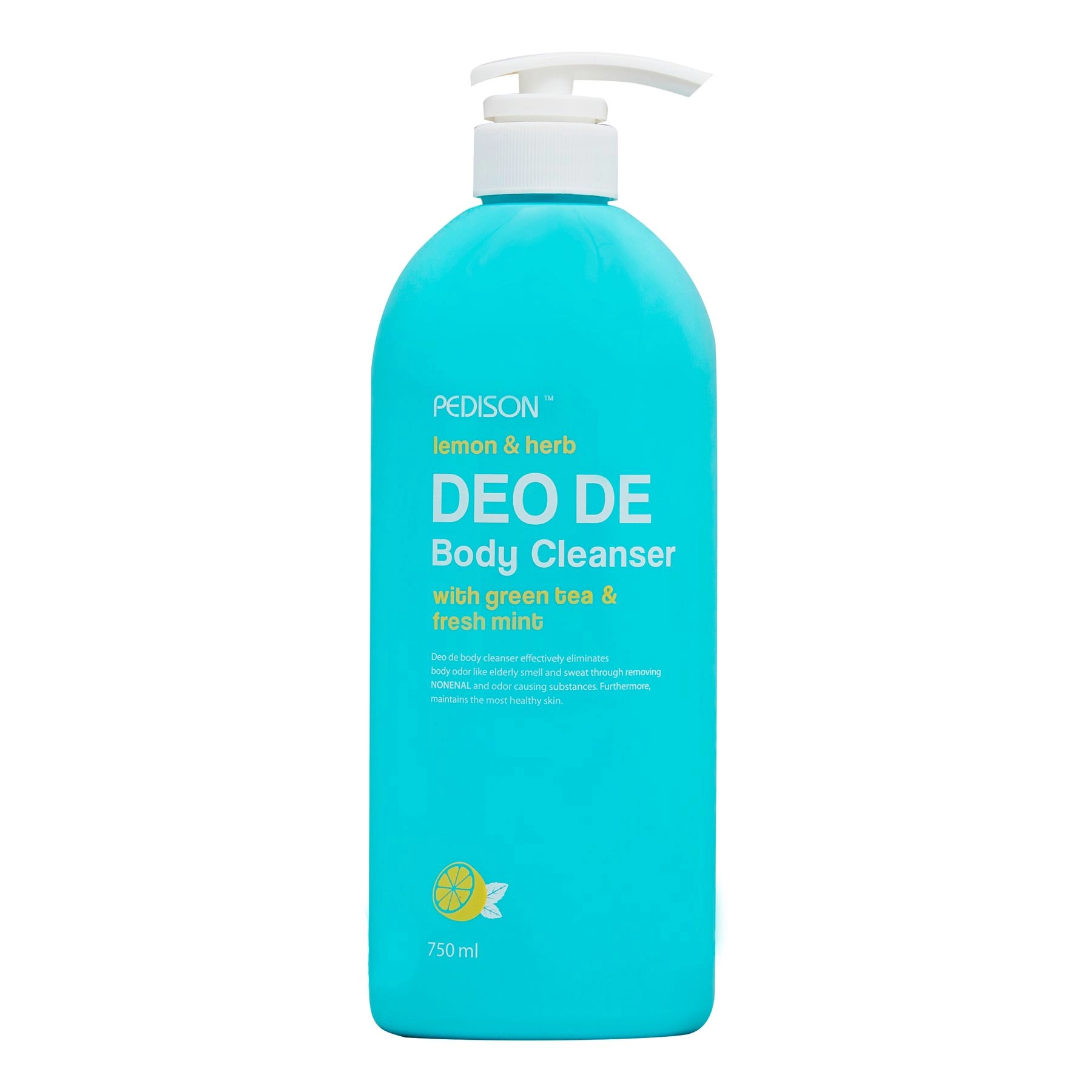 Гель для душа "Лимон-мята" - Pedison Lemon & Herb DEO DE Body Cleanser, 750 мл - фото N1