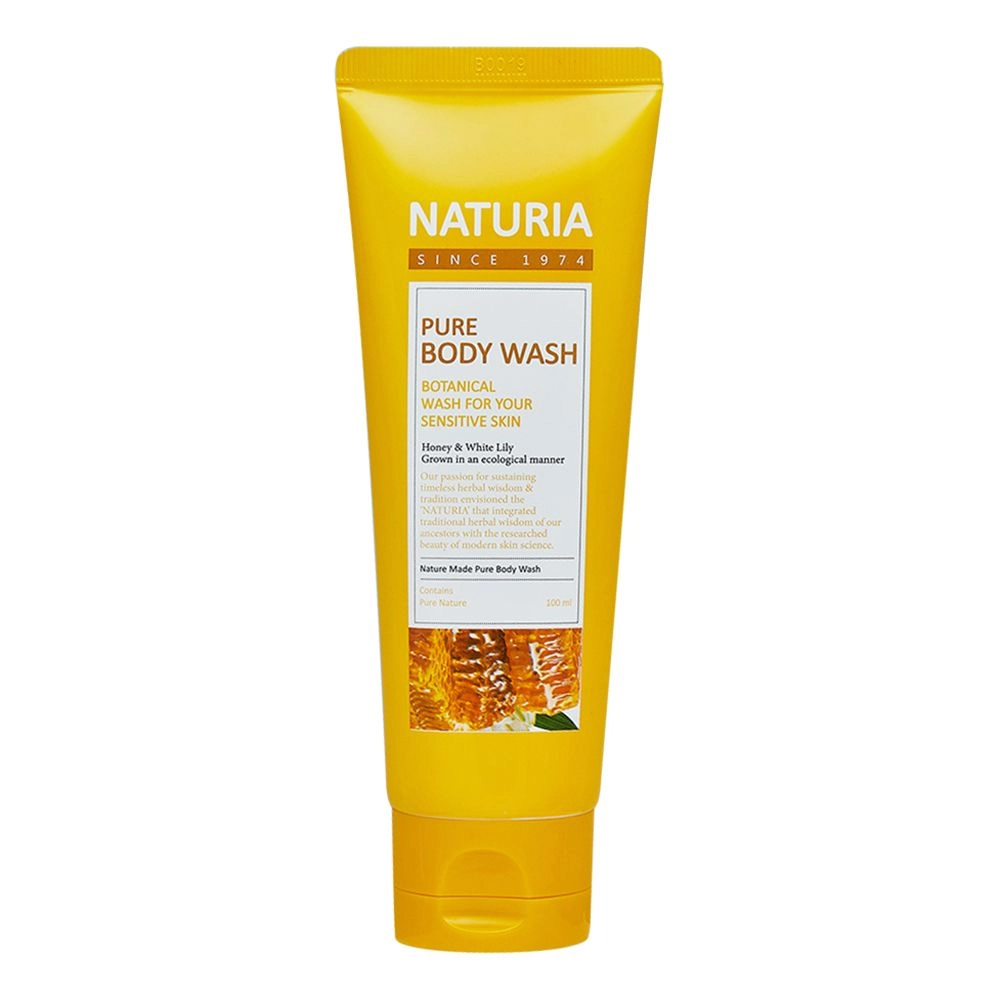 Natura Гель для душу Мед-Лілія - Naturia Pure Body Wash Honey and White Lily, 100 мл - фото N1