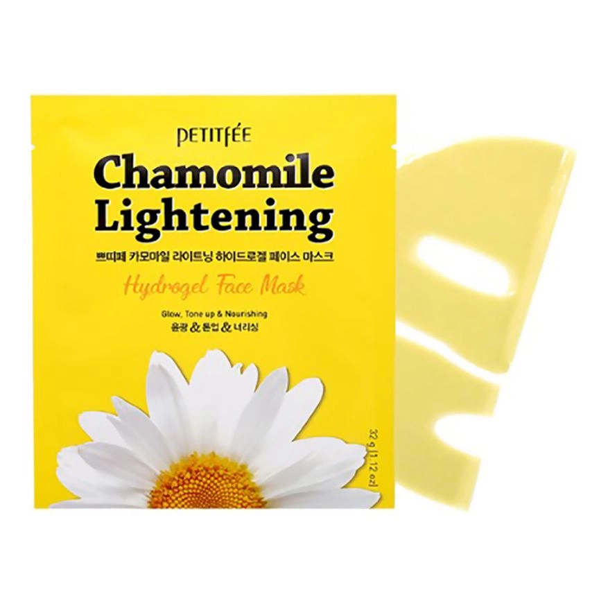 Гідрогелева маска для обличчя з ромашкою - PETITFEE & KOELF Chamomile Lightening Hydrogel Face Mask, 1 шт - фото N2