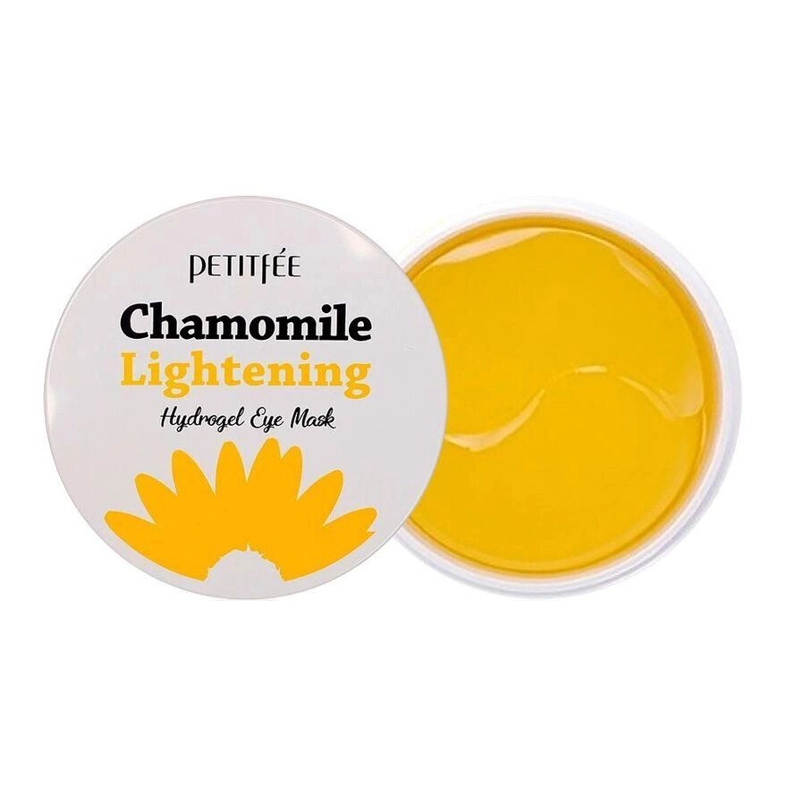 Осветляющие патчи для глаз с ромашкой - PETITFEE & KOELF Chamomile Lightening Hydrogel Eye Mask, 60 шт - фото N1