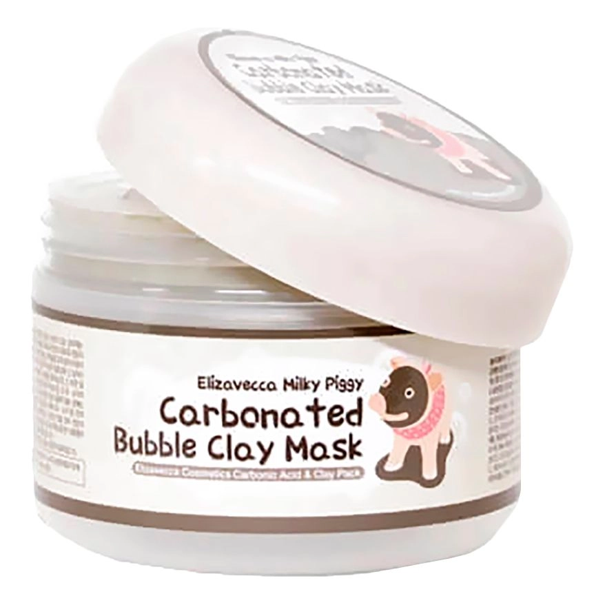 Глиняна-бульбашкова маска для обличчя - Elizavecca Milky Piggy Carbonated Bubble Clay Mask, 100 мл - фото N1