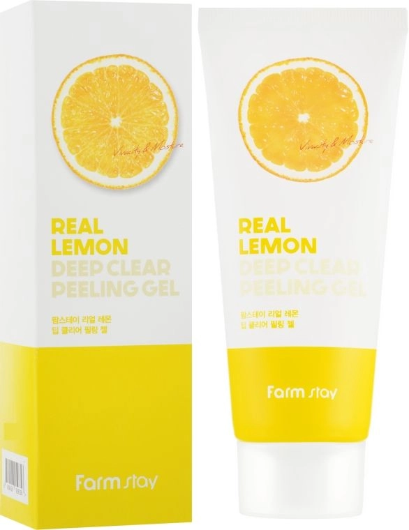 Глибоко очищуючий пілінг-гель для обличчя - FarmStay Real Lemon Deep Clear Peeling Gel, 100 мл - фото N1