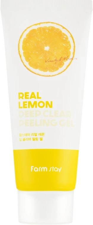 Глибоко очищуючий пілінг-гель для обличчя - FarmStay Real Lemon Deep Clear Peeling Gel, 100 мл - фото N2