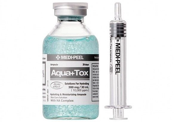 Глубокоувлажняющая ампульная сыворотка - Medi peel Aqua+ Tox Ampoule, 30 мл - фото N2