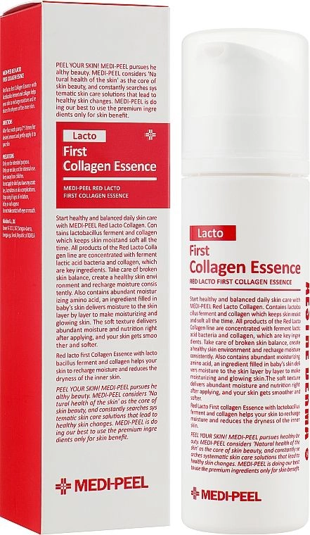 Киснева есенція з лактобактеріями - Medi peel Red Lacto First Collagen Essence, 140 мл - фото N1