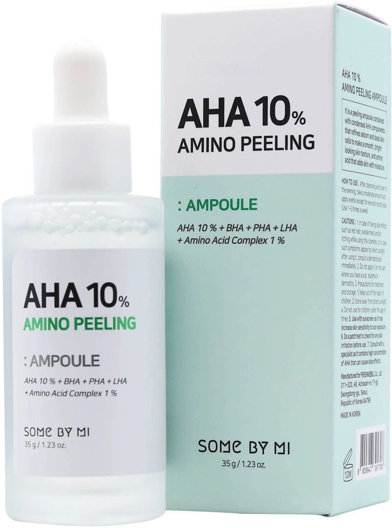Кислотная пилинг-ампула с аминокислотами - Some By Mi AHA 10% Amino Peeling Ampoule, 35 мл - фото N1