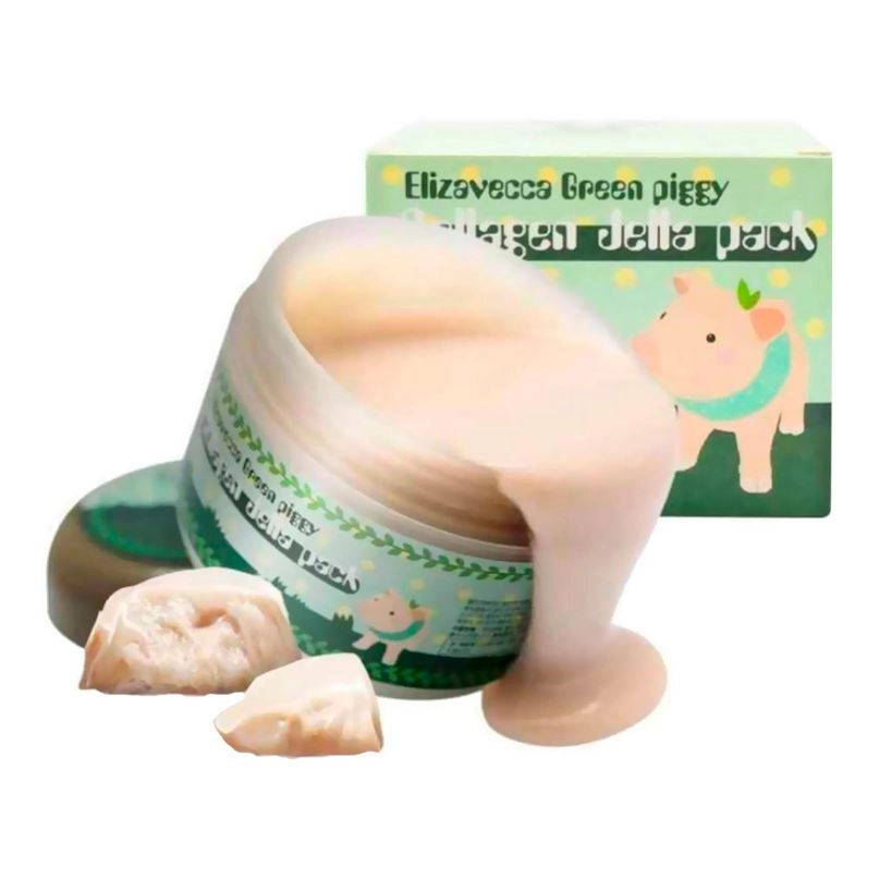 Колагенова маска для обличчя - Elizavecca Green piggy Collagen Jella Pack, 100 г - фото N4