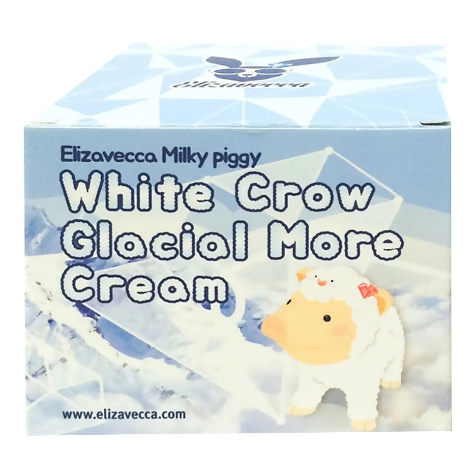 Cream Крем для обличчя освітлюючий - Elizavecca Milky Piggy White Crow Glacial More, 100 мл - фото N1