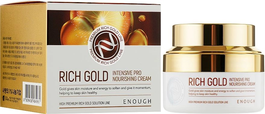 Enough Rich Gold Intensive Pro Nourishing Cream Крем для обличчя маточне Молочко 50 мл - фото N1