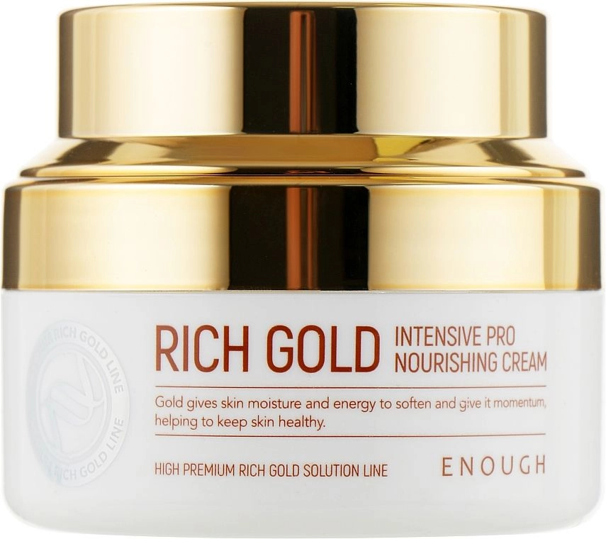 Enough Rich Gold Intensive Pro Nourishing Cream Крем для обличчя маточне Молочко 50 мл - фото N2