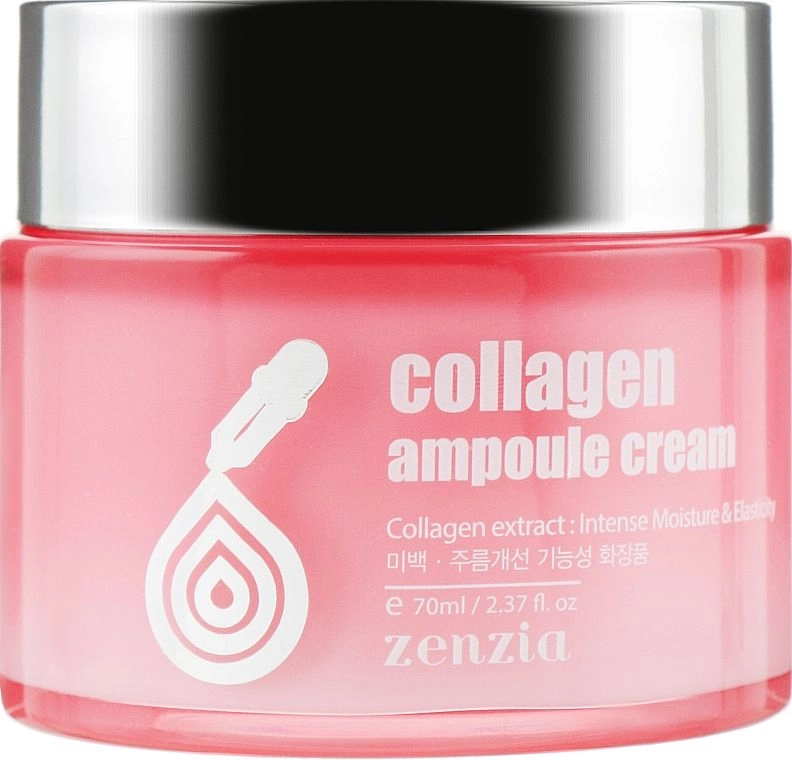 Крем для лица с коллагеном - Zenzia Collagen Ampoule Cream, 70 мл - фото N1