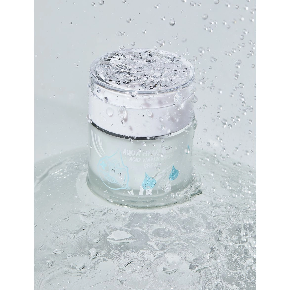 Крем для обличчя зволожуючий гіалуроновий - Elizavecca Face Care Aqua Hyaluronic Acid Water Drop Cream, 50 мл - фото N8