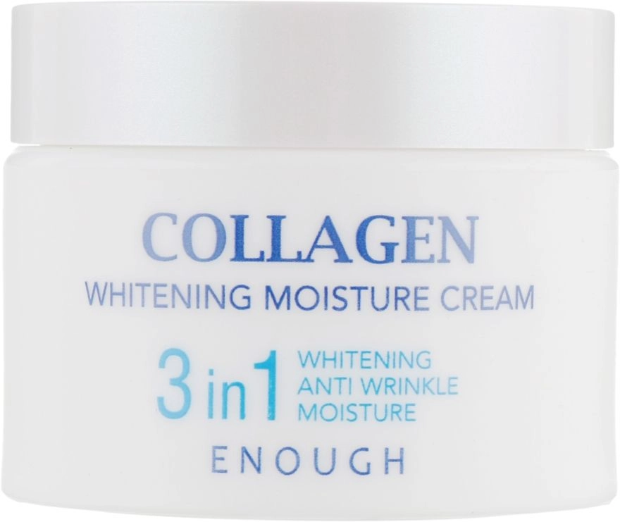 Крем для обличчя з колагеном - Enough Collagen Whitening Moisture Cream 3 in 1, 50 мл - фото N2