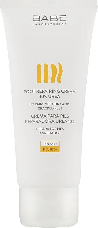 Крем для ног с 10% мочевины для смягчения против огрубелостей - BABE Laboratorios Foot Repairing Cream 10% Urea, 100 мл - фото N2