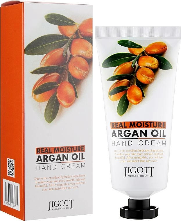 Крем для рук з аргановою олією - Jigott Real Moisture Argan Oil Hand Cream, 100 мл - фото N1