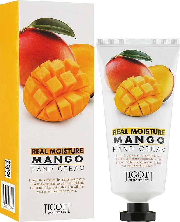 Крем для рук з екстрактом манго 100 мл - Jigott Real Moisture Mango Hand Cream, 100 мл - фото N1