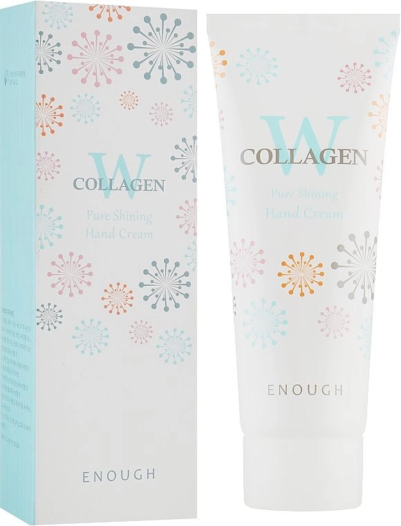 Крем с коллагеном против старения кожи рук - Enough W Collagen Pure Shining Hand Cream, 100 мл - фото N1
