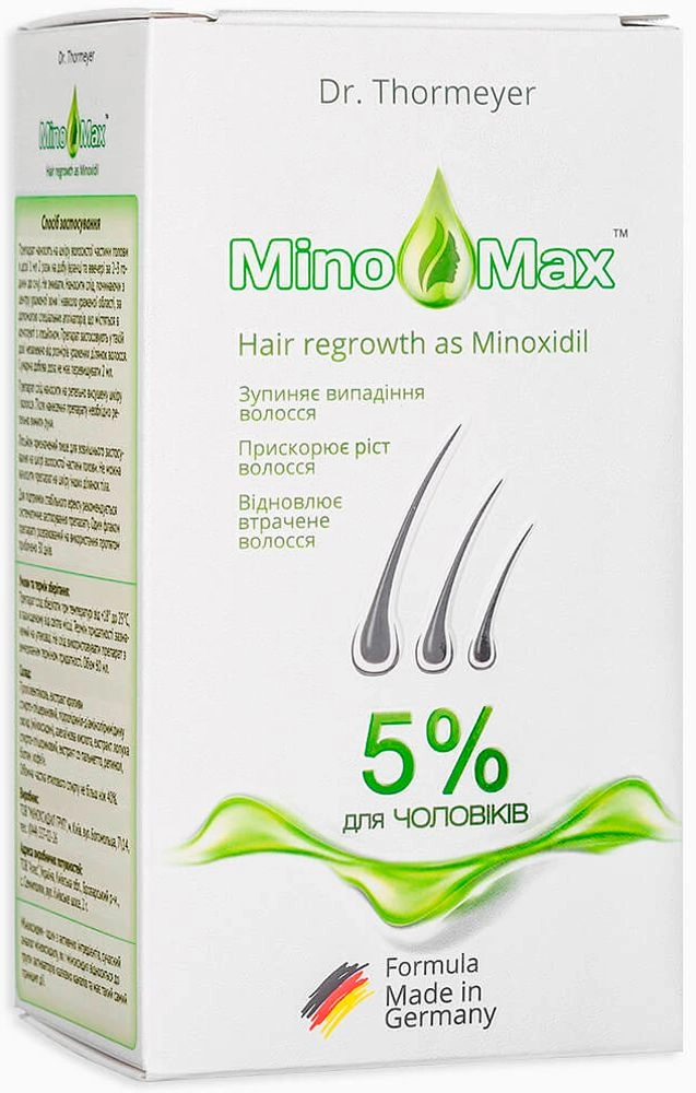 Лосьон для стимуляции роста и против выпадения волос для мужчин 5% - MinoMax 5% Hair Regrowth Lotion, 60 мл - фото N4
