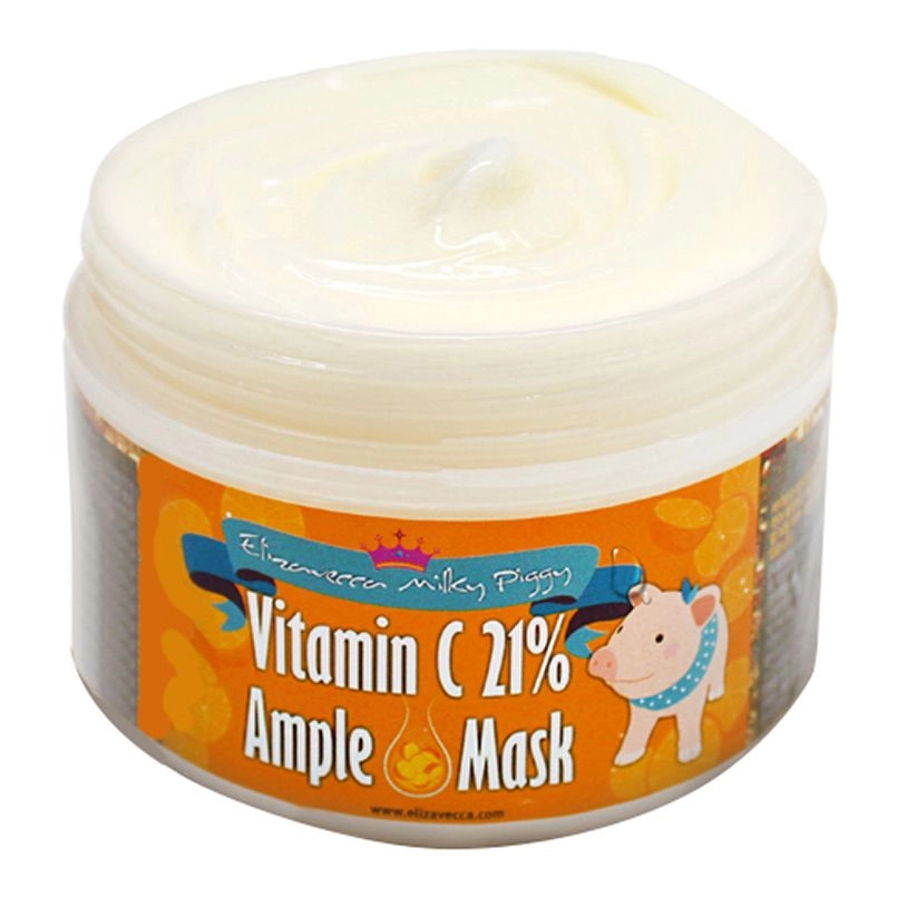 Маска для обличчя з вітаміном C розігріваюча - Elizavecca Milky Piggy Vitamin C 21% Ample Mask, 100 мл - фото N4