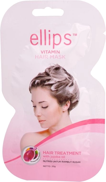 Маска для волосся "Терапія для волосся" з маслом жожоба - Ellips Vitamin Hair Mask Hair Treatment, 20 г - фото N1