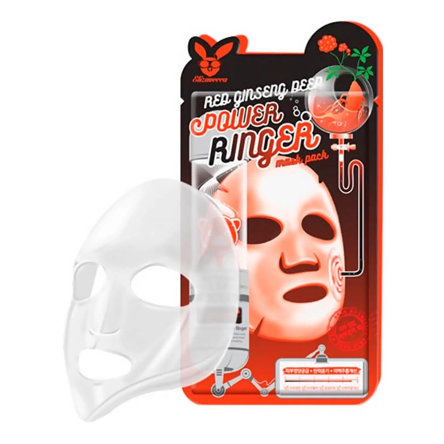 Маска омолоджуюча з женьшенем - Elizavecca Red Ginseng Deep Power Ringer Mask, 1 шт - фото N5