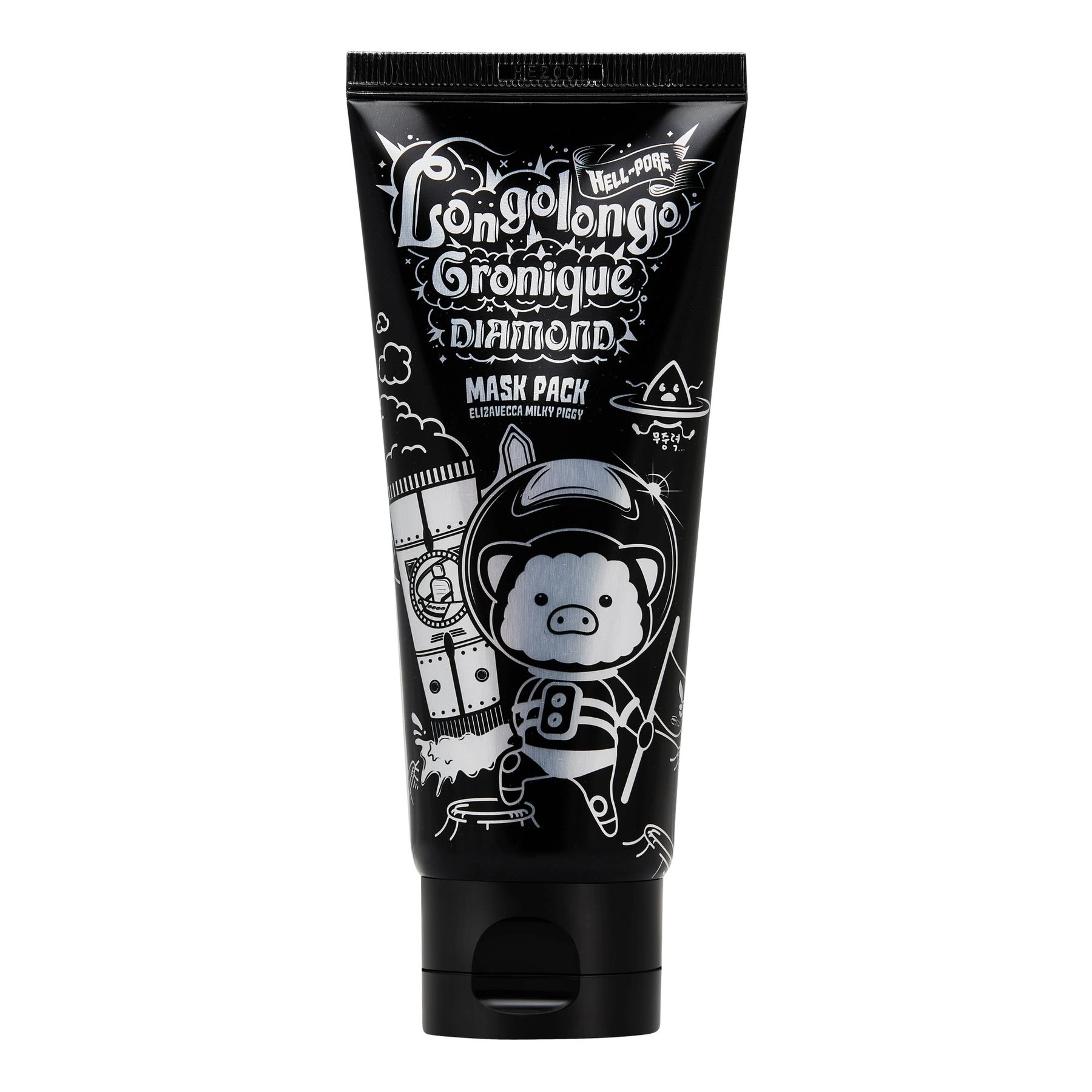 Elizavecca Маска-плівка з алмазним порошком Hell-Pore Longolongo Gronique Diamond Mask Pack, 100мл - фото N2