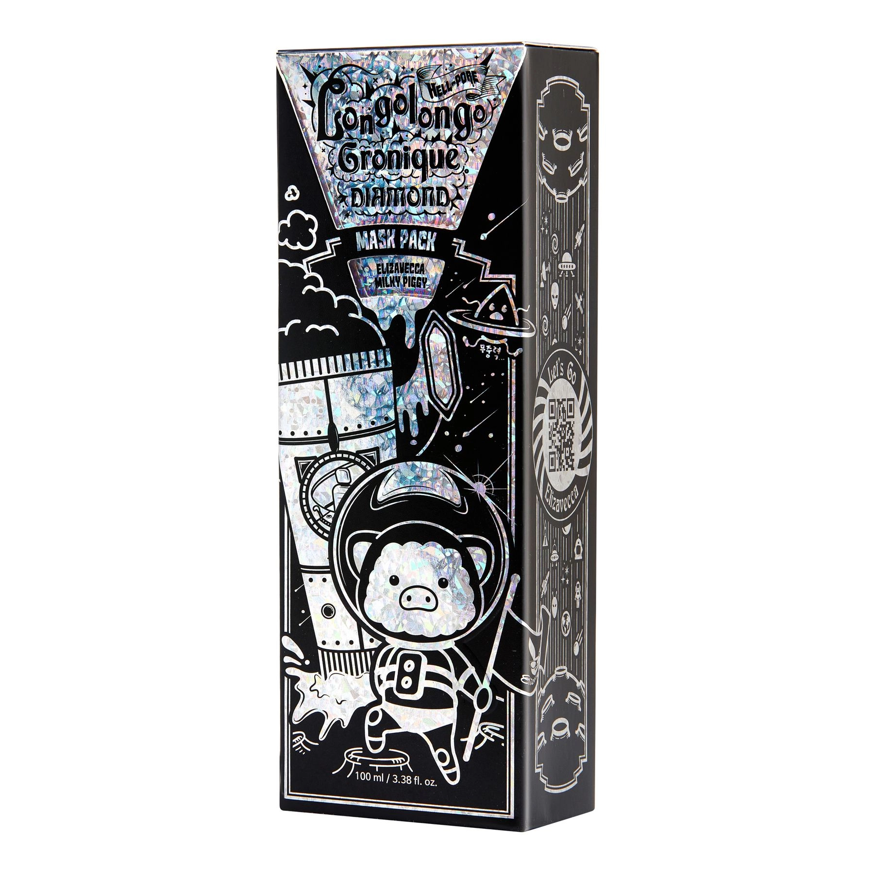 Elizavecca Hell-Pore Longolongo Gronique Diamond Mask Pack Маска-плівка з алмазним порошком 100 мл - фото N3