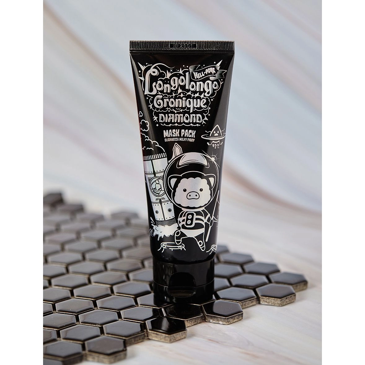 Elizavecca Hell-Pore Longolongo Gronique Diamond Mask Pack Маска-плівка з алмазним порошком 100 мл - фото N5
