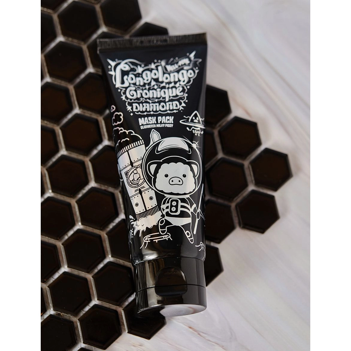 Elizavecca Hell-Pore Longolongo Gronique Diamond Mask Pack Маска-плівка з алмазним порошком 100 мл - фото N6