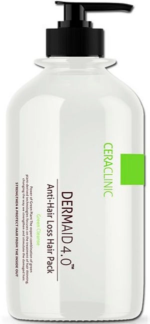 Маска проти випадіння волосся - Ceraclinic DERMAID 4.0 Anti Hair Loss Hair Pack Green Cleanse, 1000 мл - фото N1