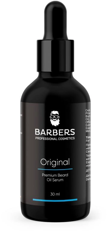 Олія-сироватка для бороди - Barbers Original Premium Beard Oil Serum, 30 мл - фото N1