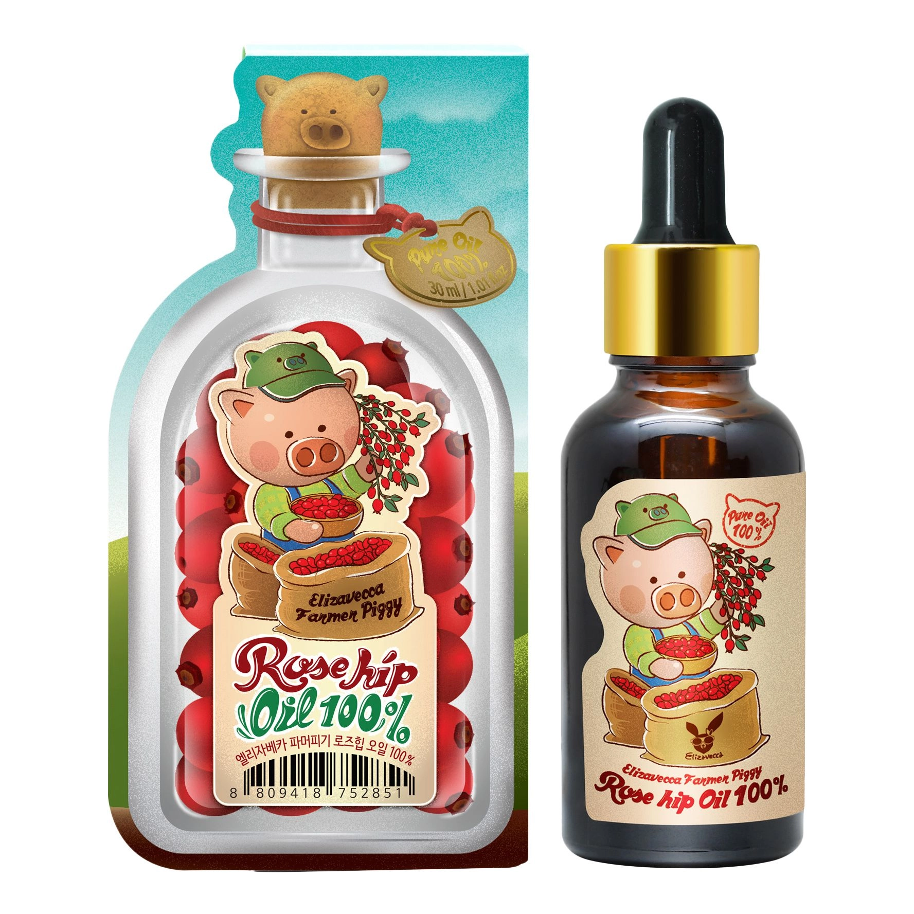 Elizavecca Farmer Peggy Rose Hip Oil 100% олія-сироватка з шипшиною 30 мл - фото N2