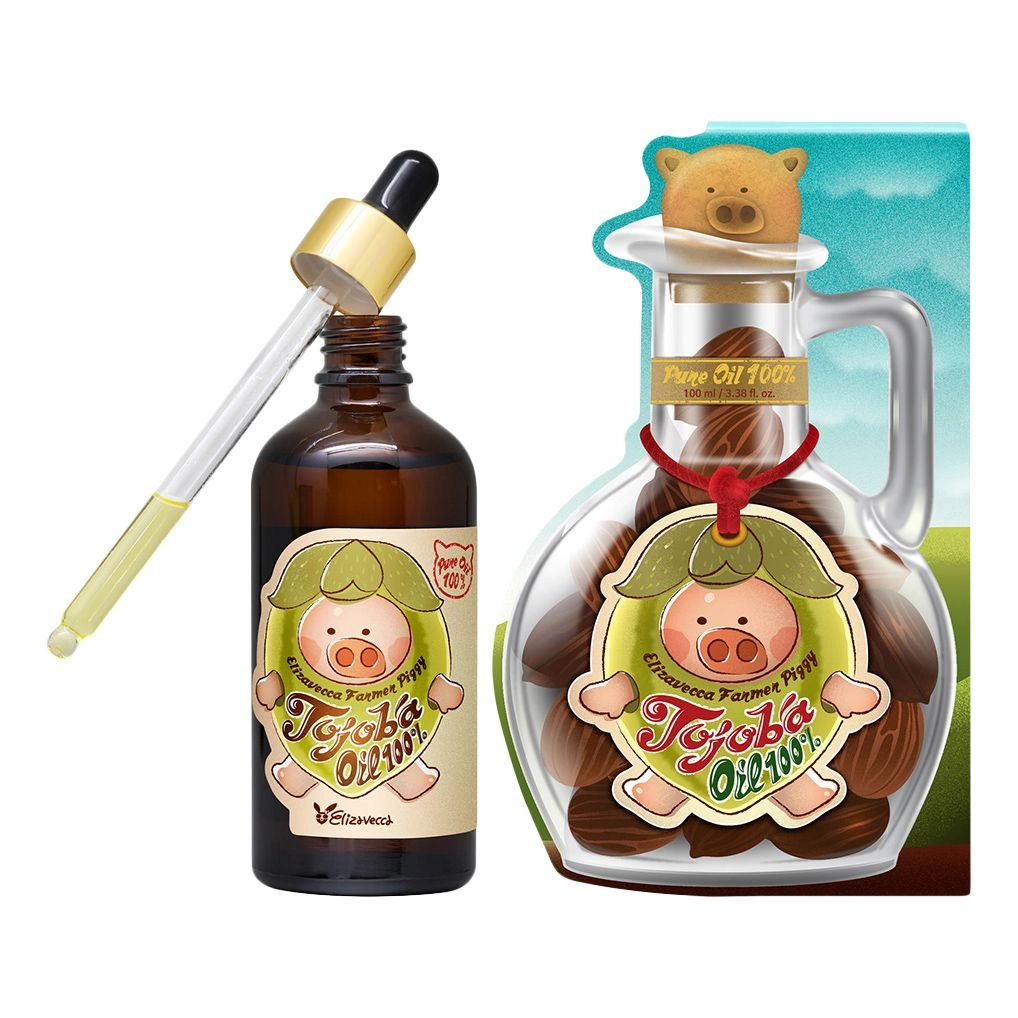 Масло жожоба 100% - Elizavecca Farmer Piggy Jojoba Oil 100%, 100 мл - фото N1