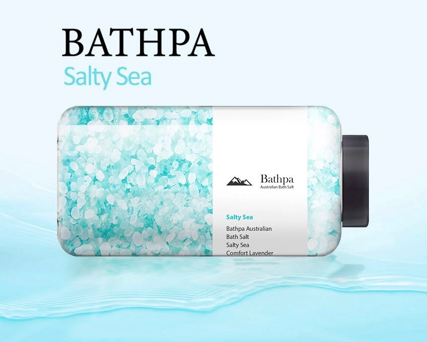 Морська австралійська сіль для ванни "Солоне Море" - BATHPA Australian Bath Salt - Salty Sea, 1200 г - фото N2