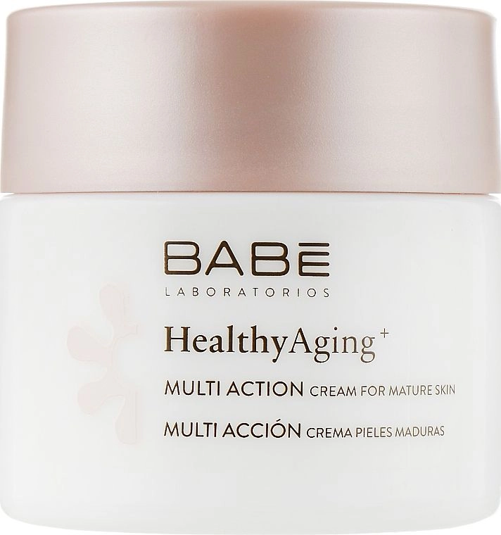 Мультифункціональний крем для дуже зрілої шкіри - BABE Laboratorios Healthy Aging Multi Action Cream For Mature Skin, 50 мл - фото N1