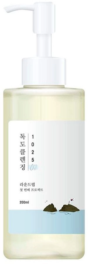 Мягкое гидрофильное масло с морской водой - ROUND LAB 1025 Dokdo Cleansing Oil, 200 мл - фото N1