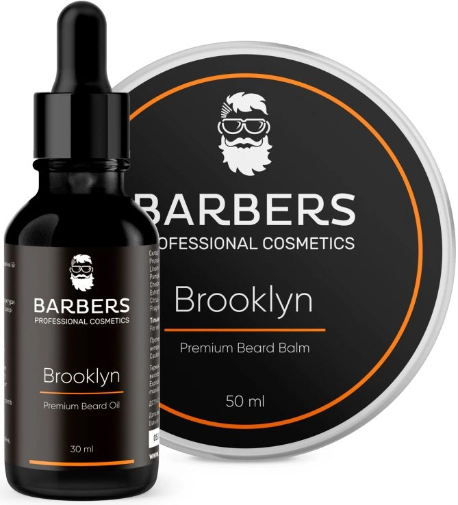 Набір для догляду за бородою Brooklyn - Barbers Brooklyn, олія + бальзам - фото N2