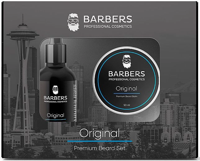 Набор для ухода за бородой - Barbers Original, масло + бальзам - фото N1